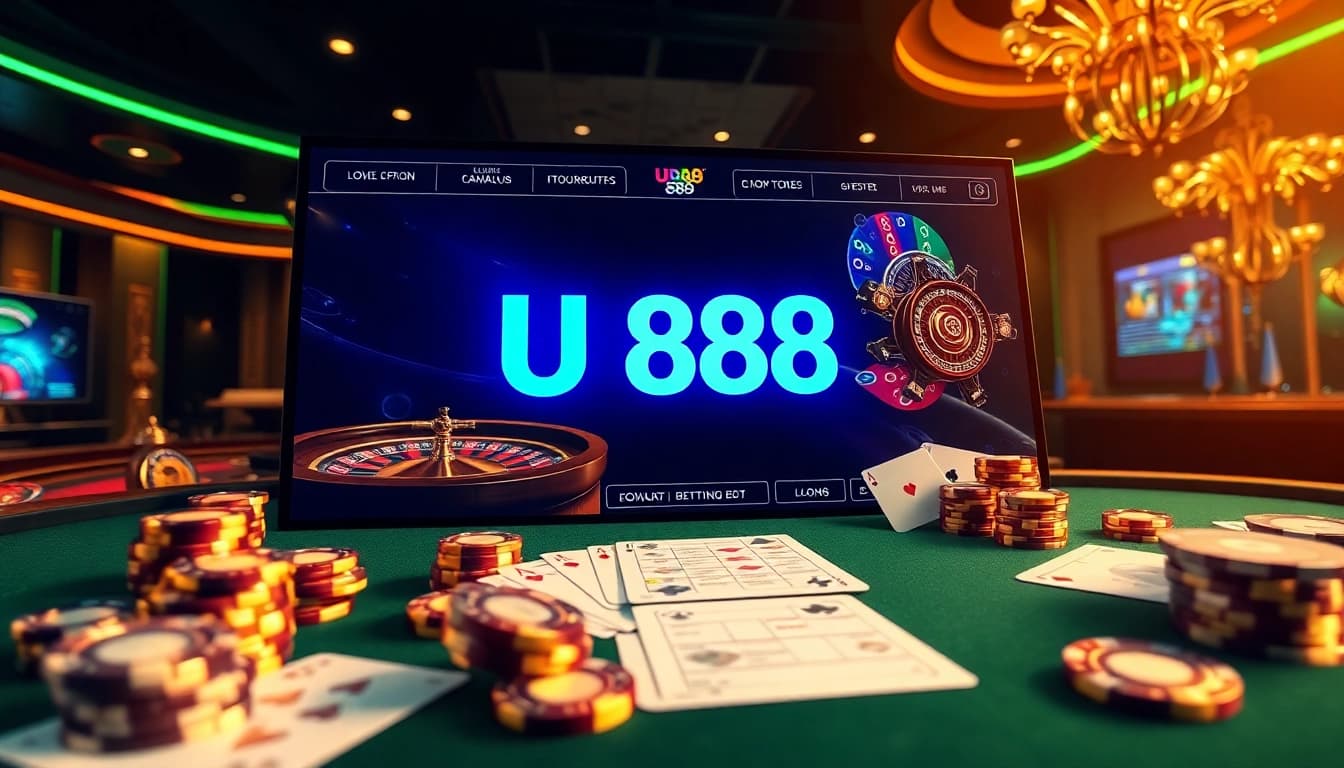 Experience U 888 casino gaming with vibrant tables, action-packed slots, and luxurious ambiance.