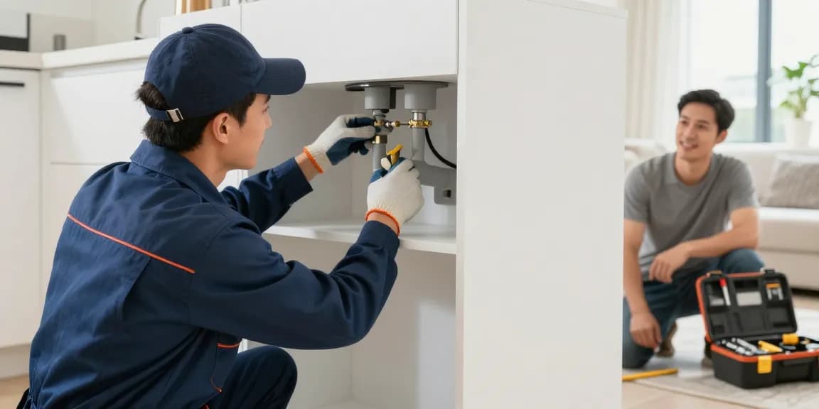Professionele loodgieter aan het werk, Loodgieter kosten 2026 in lokale service voor betrouwbare hulp.
