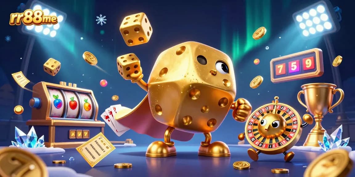 Engage with rr88me's immersive gaming experience through vibrant 3D visuals and exciting slot themes.