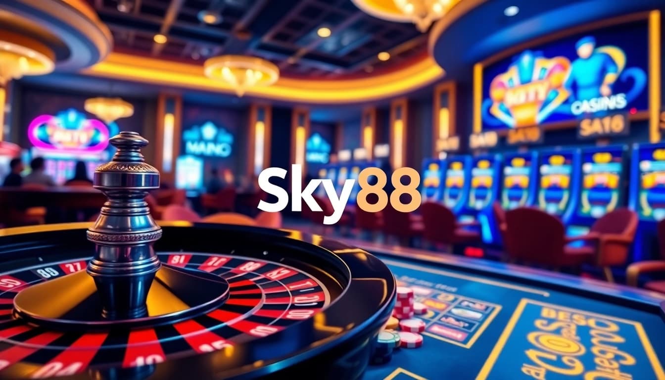 Experience thrilling moments at Sky88 with interactive online casino games and vibrant gaming elements.