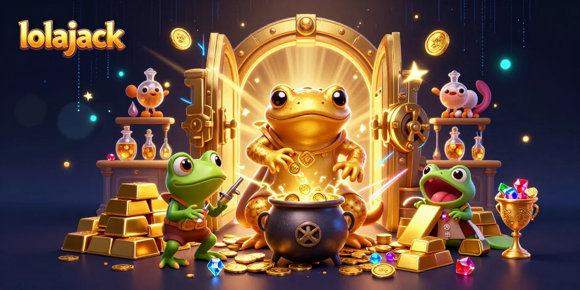Experience thrilling gameplay at Lolajack with golden treasures and enchanting game elements.