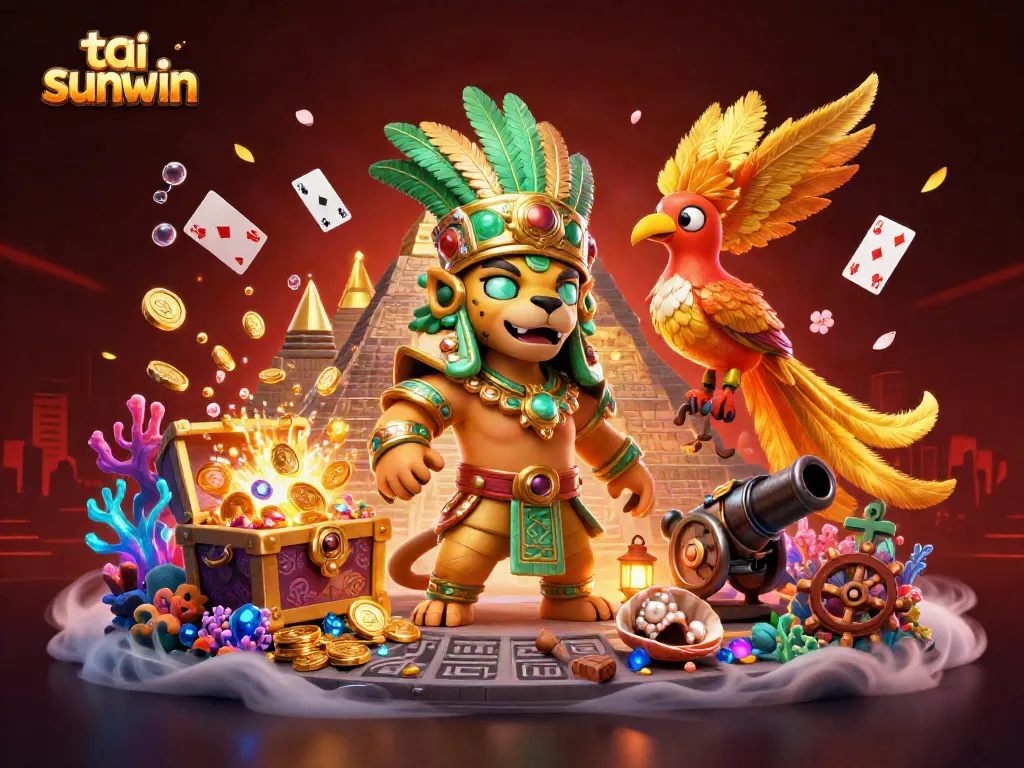 Experience exciting gameplay with tai sunwin as the Mayan jaguar priest captures treasures!