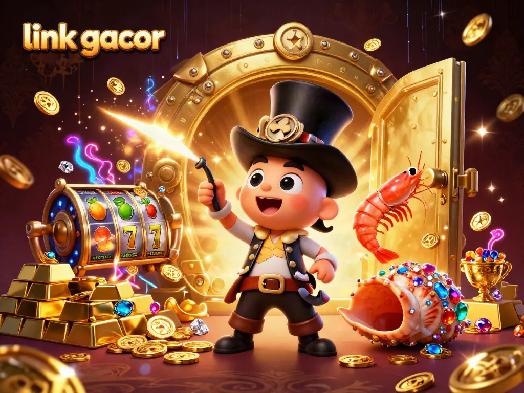 Engage with exciting jackpots in the vibrant link gacor casino scene filled with treasures and characters.