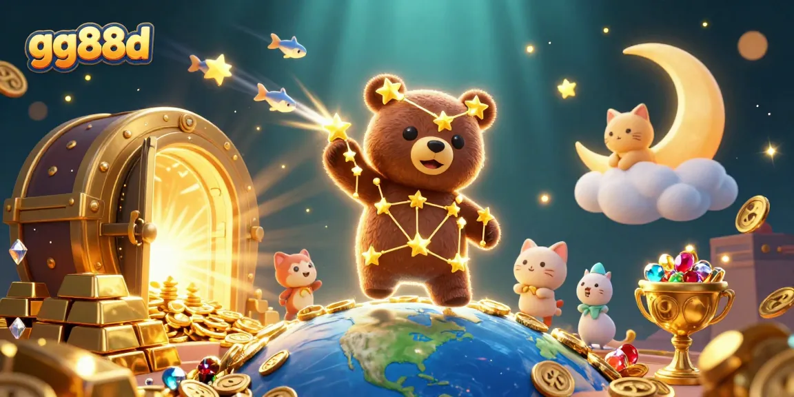 Experience thrilling wins at gg88d with vibrant 3D gaming elements in a cosmic casino setting.