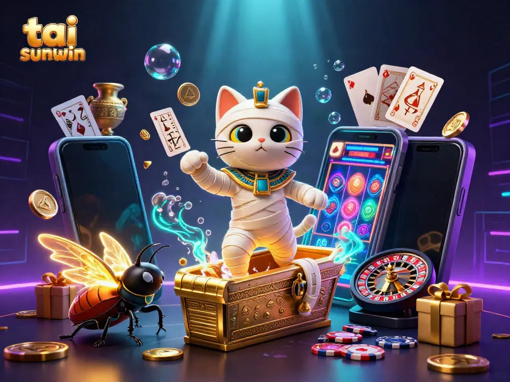 Join the excitement at tai sunwin with dynamic games and thrilling action in an ultra-detailed casino scene.