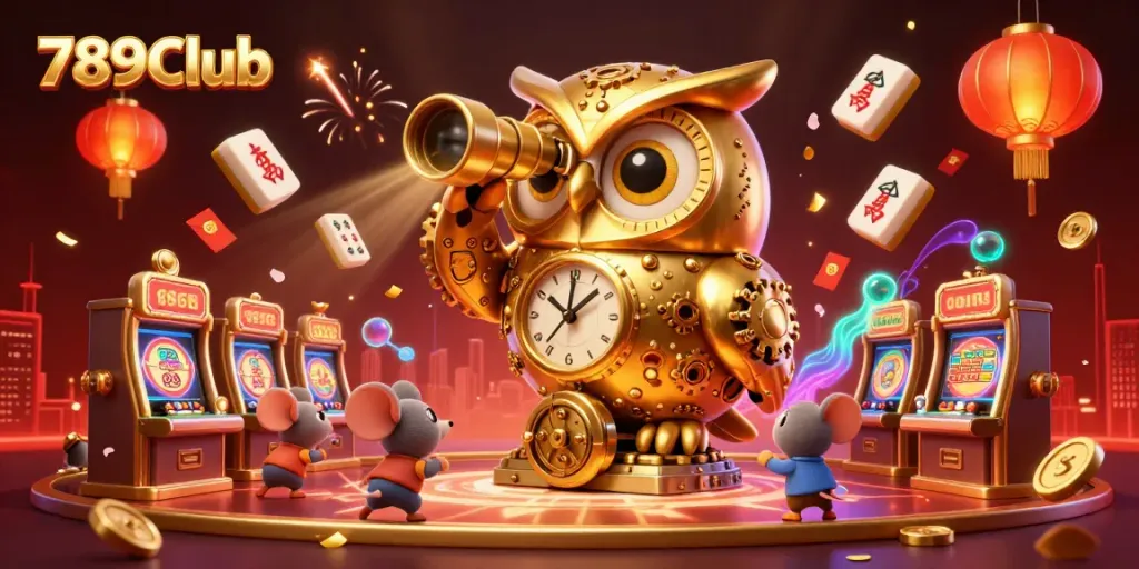 Experience the engaging world of 789Club with a dynamic illustrated casino scene.