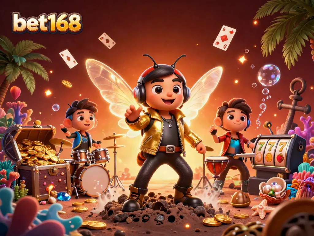 Place bets at bet168 with vibrant casino-themed visuals and engaging game elements.