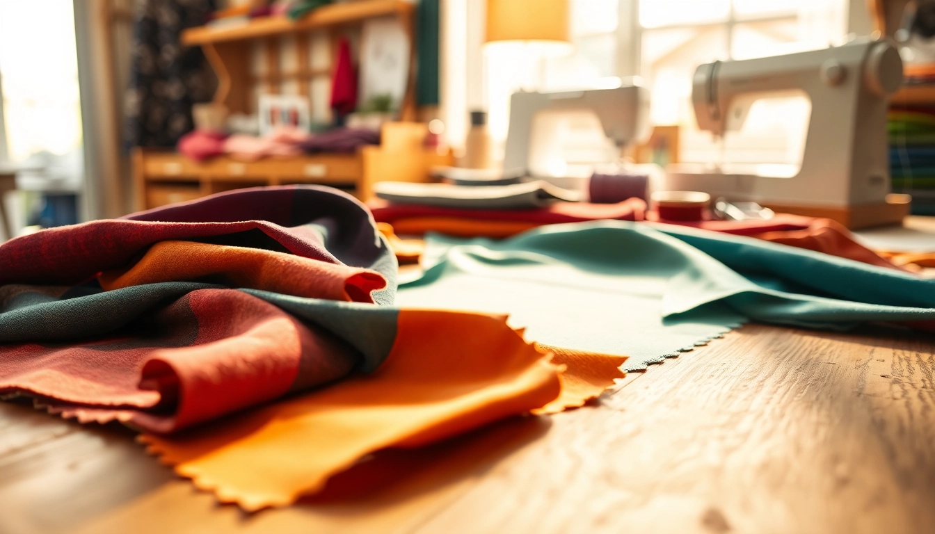 Sparen van stoffen voor kleding maken met verschillende texturen en patronen
