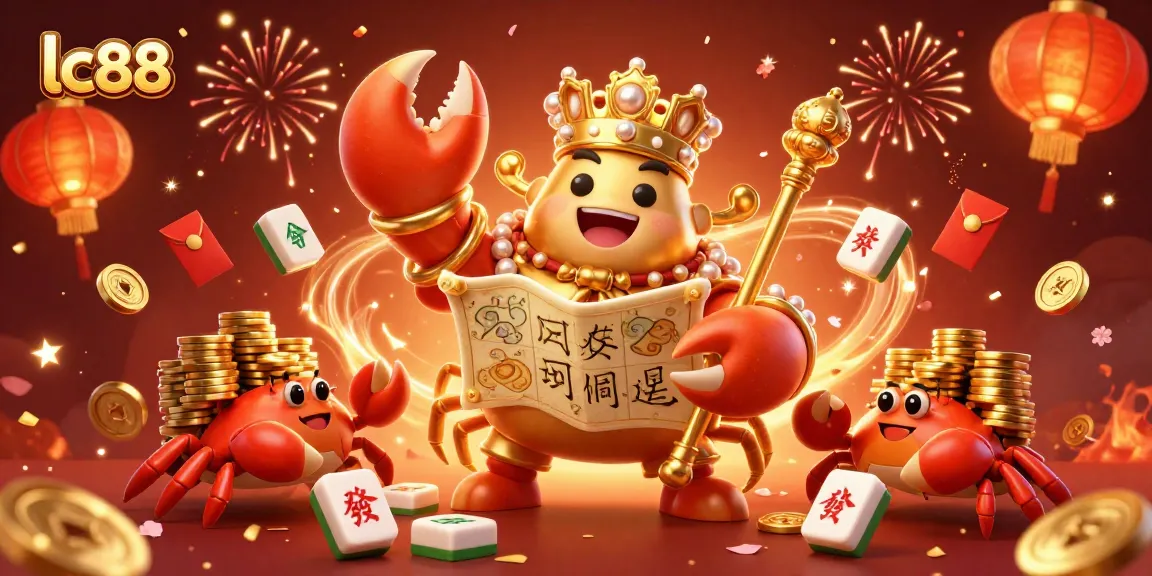 Experience thrilling gameplay with lc88's 3D crab emperor and vibrant casino elements.