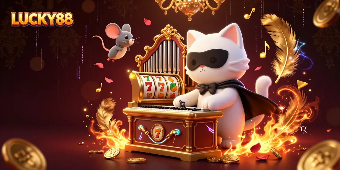 Experience the excitement of LUCKY88 with vibrant characters and dynamic slot elements.