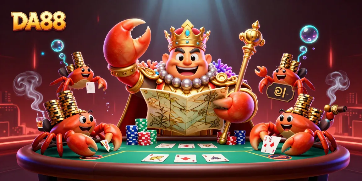 Experience thrilling wins at DA88 with a vibrant, colorful casino scene filled with rich details.