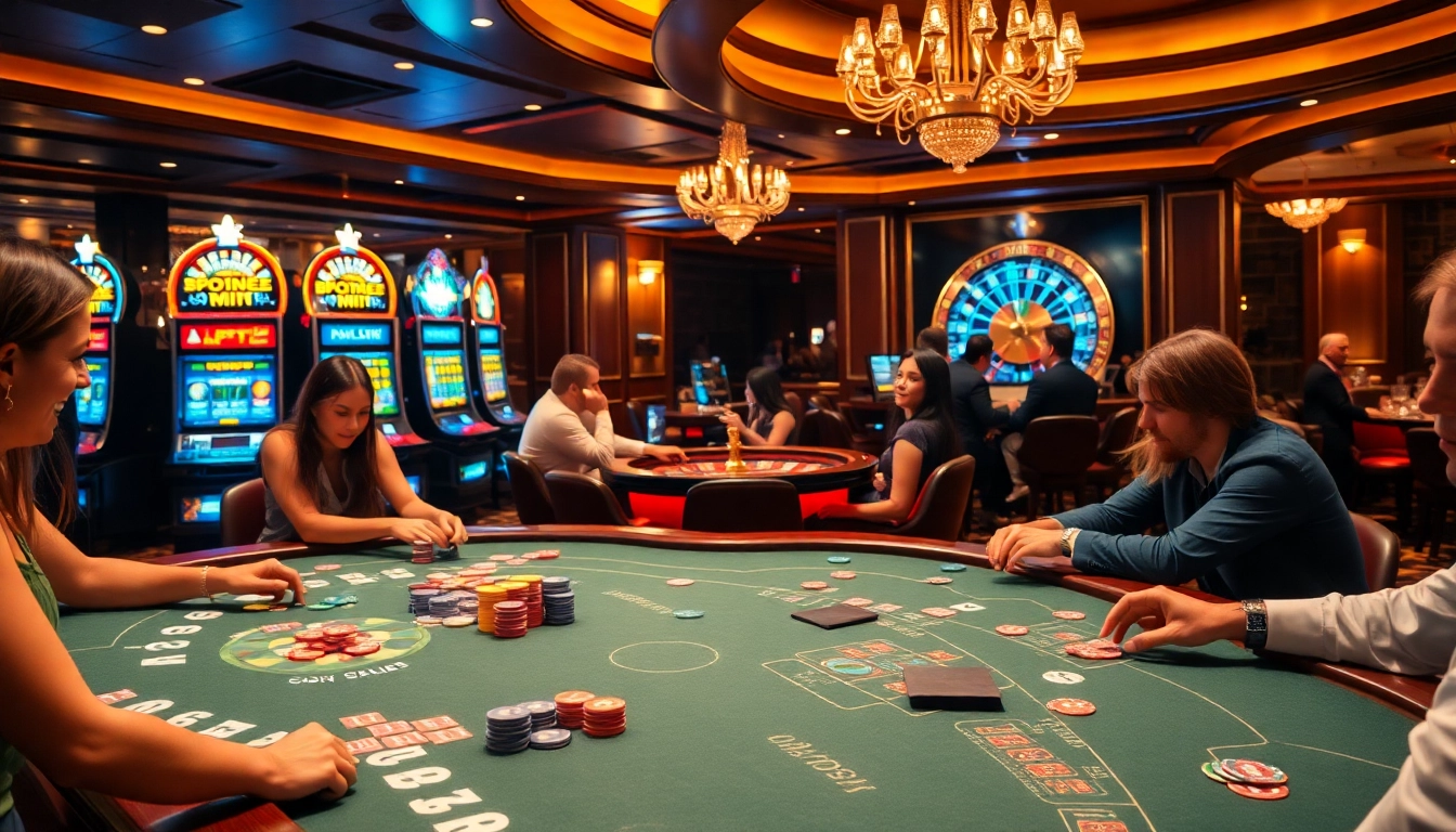 Engage with the thrill of casino games at https://nohu90s.it.com/, featuring vibrant tables and spinning roulette wheels.