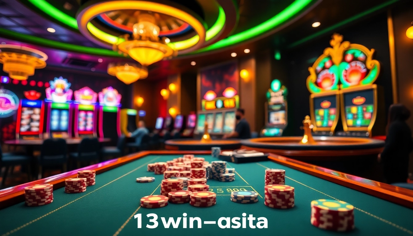 Experience thrilling games at 13win-asia.com with professional poker action and vibrant casino elements.
