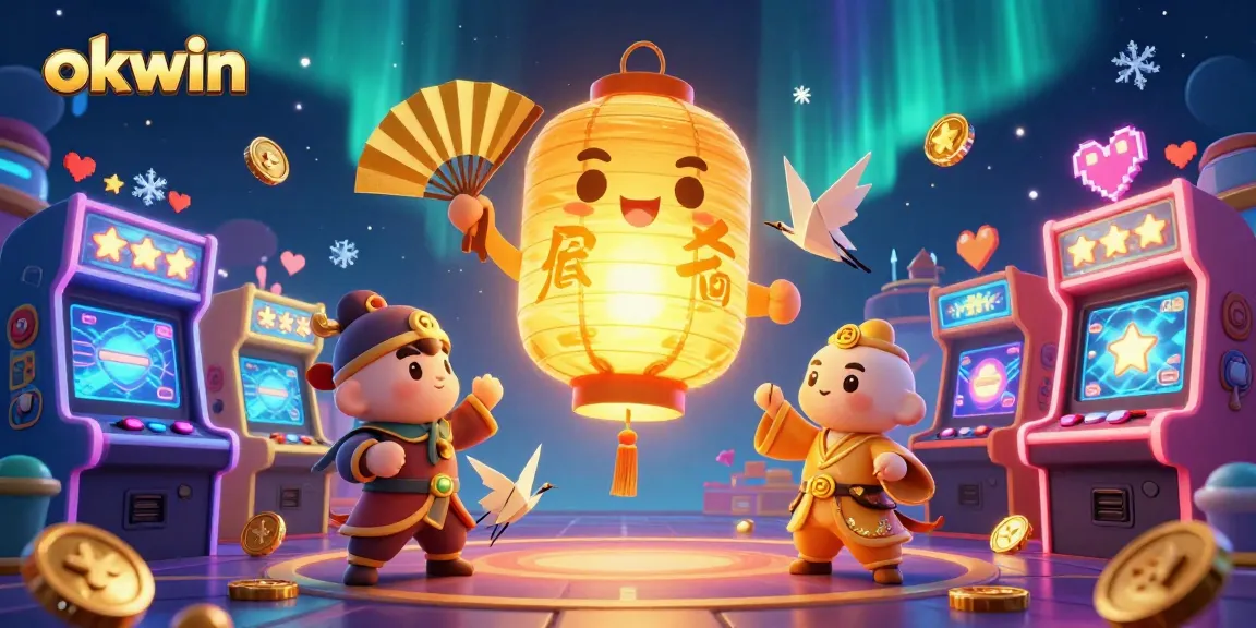Engage with the vibrant casino atmosphere at okwin featuring a golden lantern spirit and interactive gaming elements.