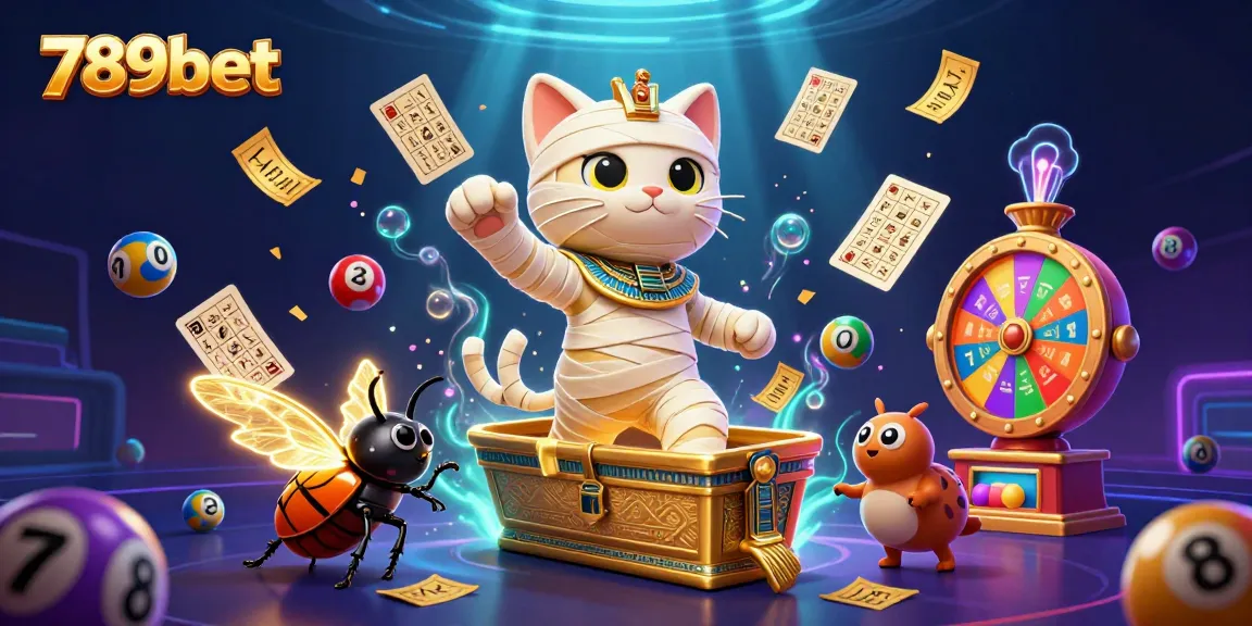 Experience thrilling lottery action with 789bet as the mystical Egyptian cat and scarab unveil exciting games.